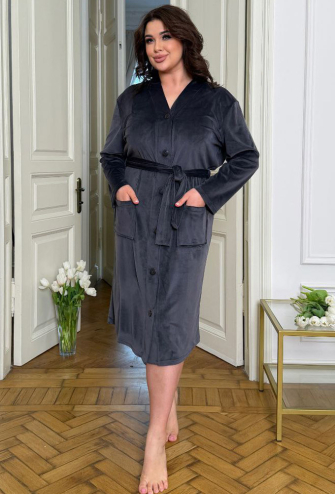 Халат жіночий велюровий Олівія Julia Ulich 18-13G