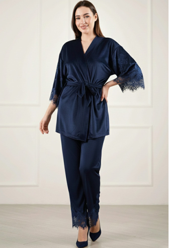 Халат женский велюровый Abu Dhabi Komilfo 2192s/1DB