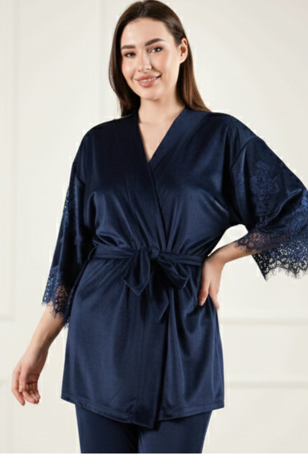 Халат женский велюровый Abu Dhabi Komilfo 2192s/1DB фото