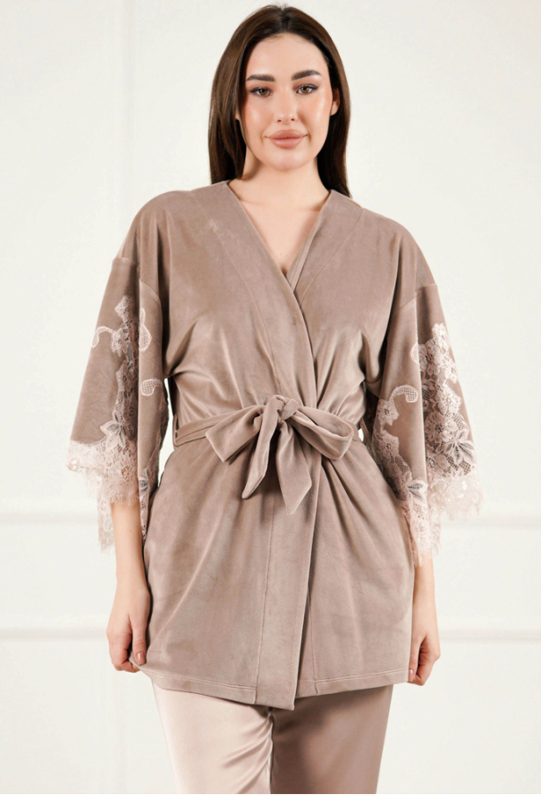 Халат жіночий велюровий Abu Dhabi Komilfo 2192s/1 фото