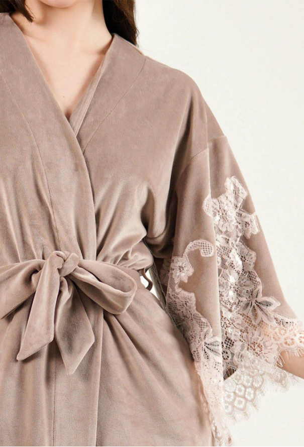 Халат жіночий велюровий Abu Dhabi Komilfo 2192s/1 фото