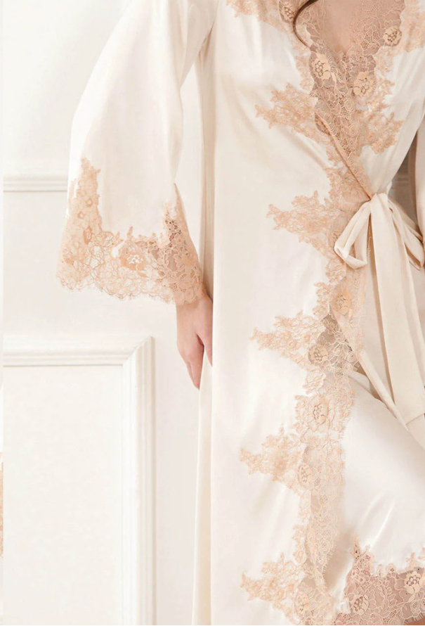 Халат жіночий шовковий Amber Komilfo 2316LBZ фото