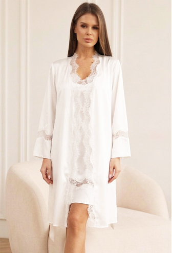 Халат женский шелковый Diamond Komilfo 2317SH