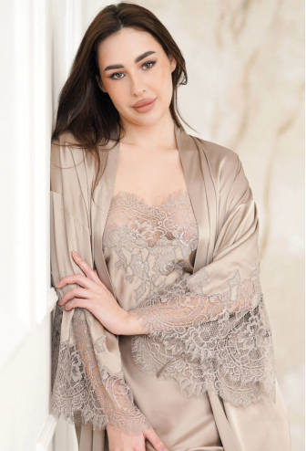 Халат жіночий шовковий Tourmaline Komilfo 2136/8TP