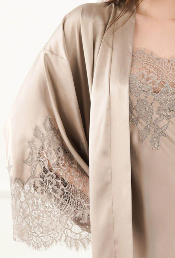 Халат жіночий шовковий Tourmaline Komilfo 2136/8TP фото