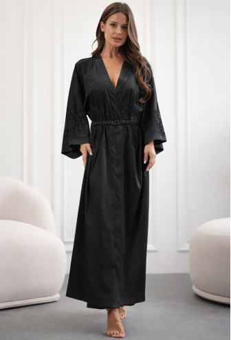 Халат женский шелковый Willow Komilfo 2329L/1BL