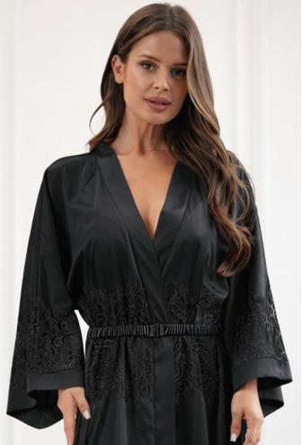 Халат женский шелковый Willow Komilfo 2329L/1BL