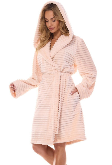 Халат жіночий плюшевий Robin L&L 2416MR