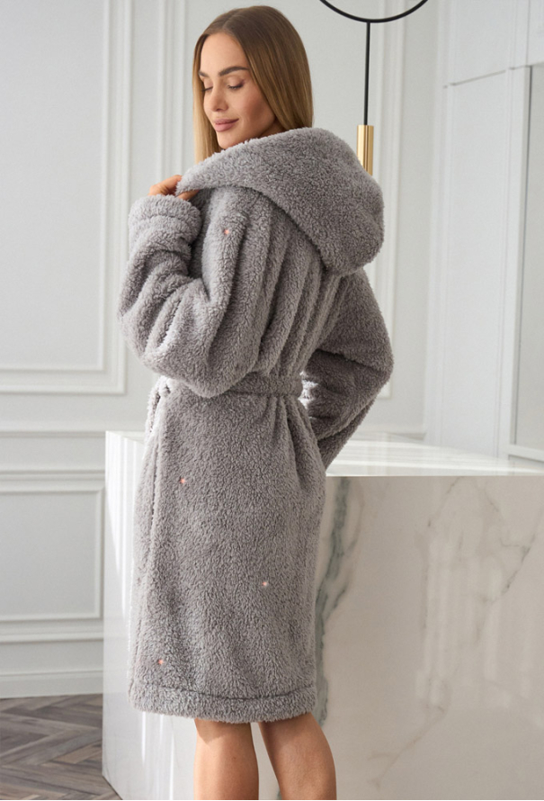 Халат жіночий плюшевий L&L 2559PR фото
