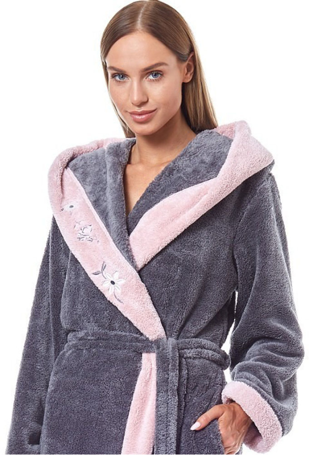 Халат жіночий плюшевий Hft L&L 9145ON фото