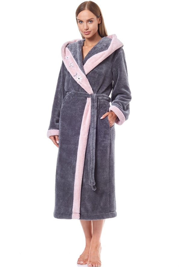 Халат жіночий плюшевий Hft L&L 9145ON фото