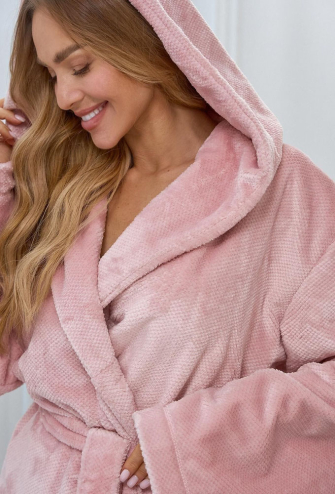 Халат жіночий плюшевий Honey L&L 2601PR