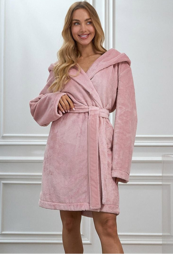Халат жіночий плюшевий Honey L&L 2601PR фото