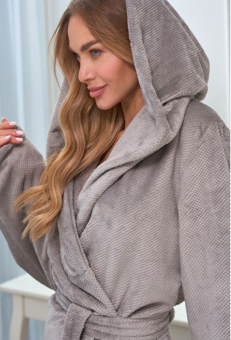Халат жіночий плюшевий Honey L&L 2602S