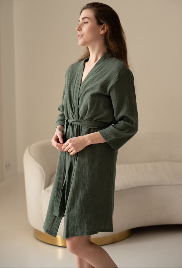 Халат жіночий мусліновий LoomLine 13-24H фото