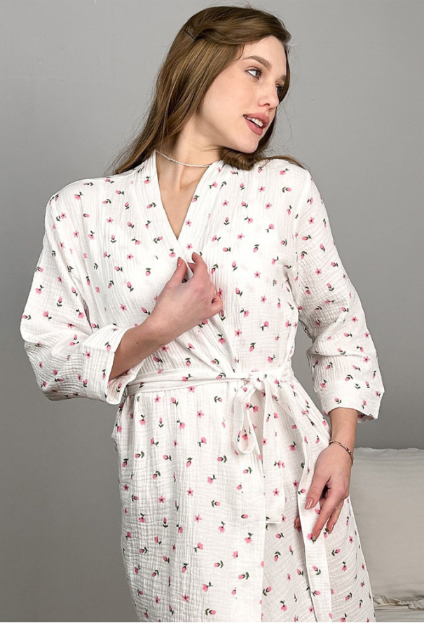 Халат женский муслиновый LoomLine 13-24TW фото