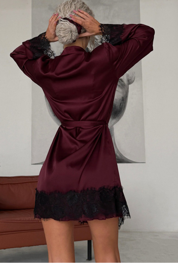 Халат жіночий шовковий Maybel 523/1BR фото