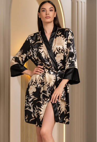 Халат из натурального шелка Elmira Mia-Amore 4263 Халат из натурального шелка Elmira Mia-Amore 4263