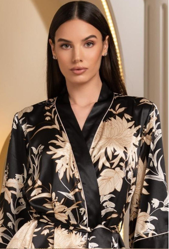 Халат з натурального шовку Elmira Mia-Amore 4263 Халат з натурального шовку Elmira Mia-Amore 4263