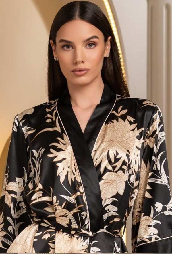 Халат из натурального шелка Elmira Mia-Amore 4263 Халат из натурального шелка Elmira Mia-Amore 4263 фото