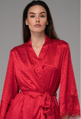 Халат женский шелковый Joanna Red Mia-Amore 7313-2