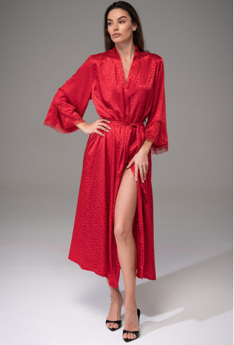 Халат женский шелковый Joanna Red Mia-Amore 7319-2