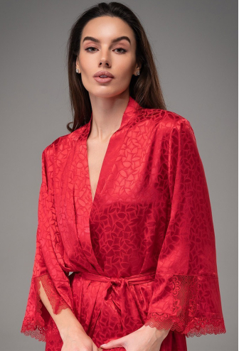 Халат женский шелковый Joanna Red Mia-Amore 7319-2
