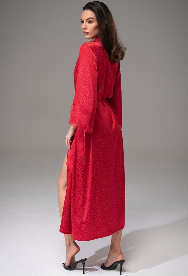 Халат жіночий шовковий Joanna Red Mia-Amore 7319-2 фото