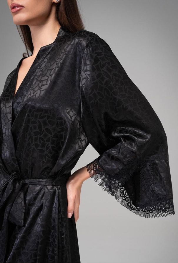 Халат женский шелковый Joanna Black Mia-Amore 7319-1 фото