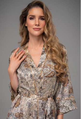 Халат из натурального шелка Livia Mia-Amore 4493