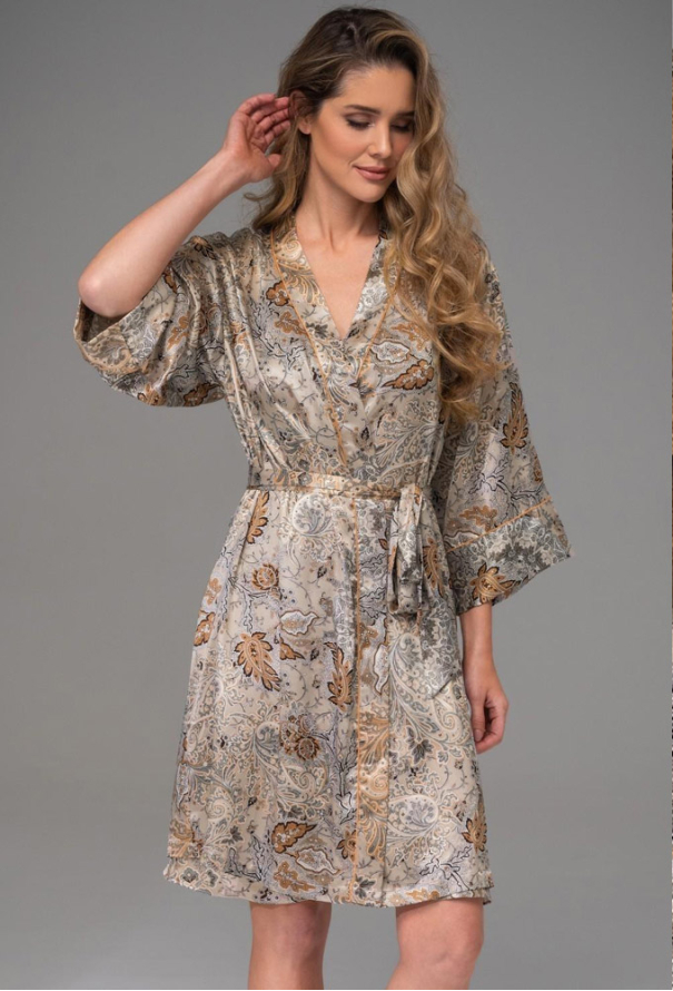 Халат із натурального шовку Livia Mia-Amore 4493 фото