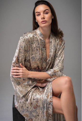 Халат из натурального шелка Livia Mia-Amore 4499