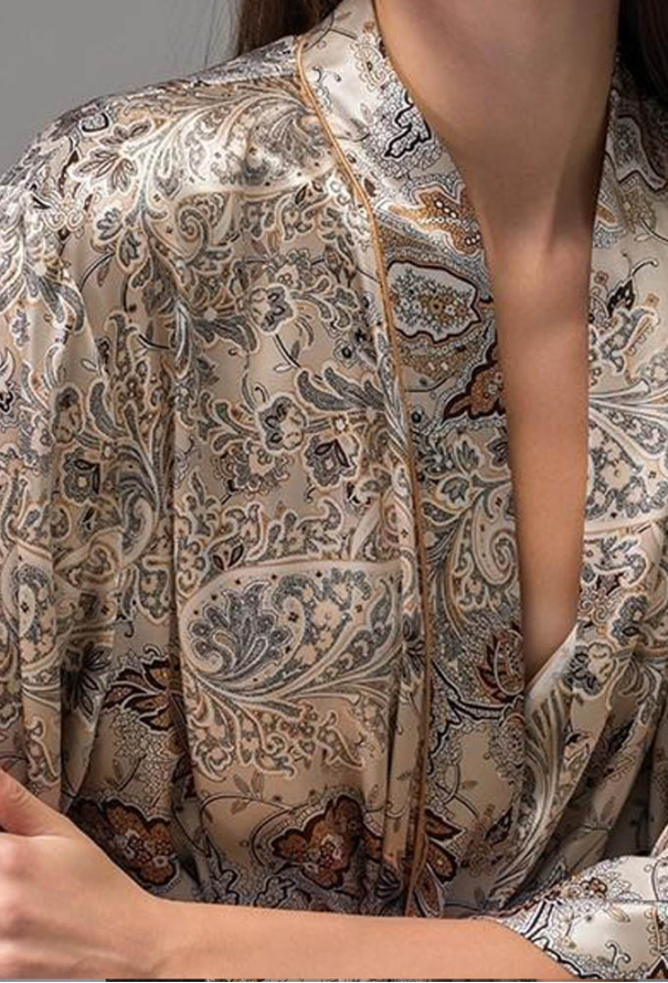 Халат із натурального шовку Livia Mia-Amore 4499 фото