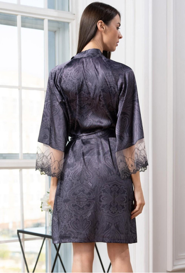 Халат из натурального шелка Aletta Mia-Amore 4443 фото