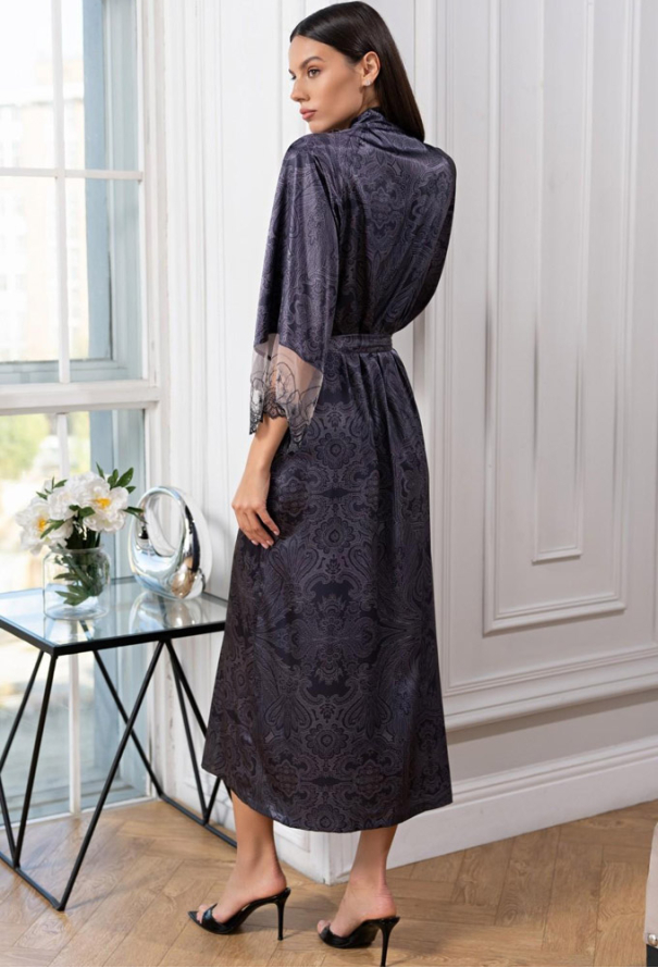 Халат из натурального шелка Aletta Mia-Amore 4449 фото