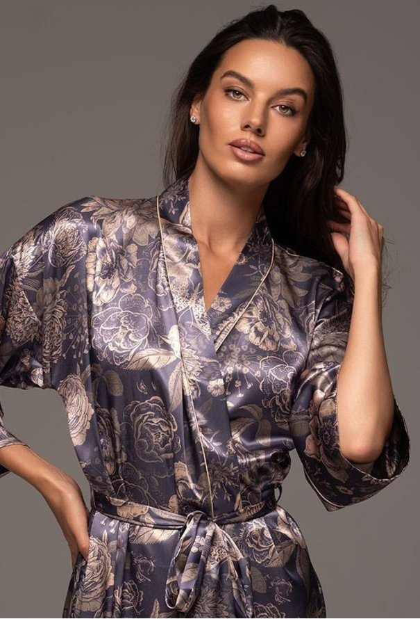 Халат із натурального шовку Giaconda Mia-Amore 4686 фото