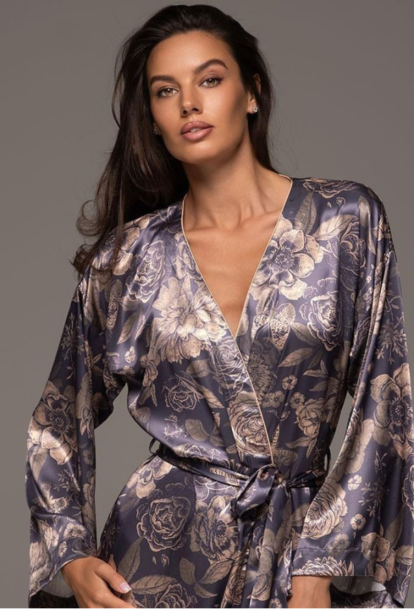 Халат із натурального шовку Giaconda Mia-Amore 4686 фото