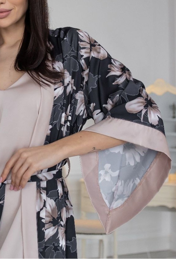 Халат женский шелковый MiaNaGreen Хб399 фото