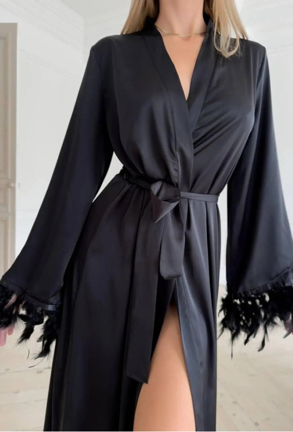 Халат женский шелковый MiaNaGreen Хч065 фото