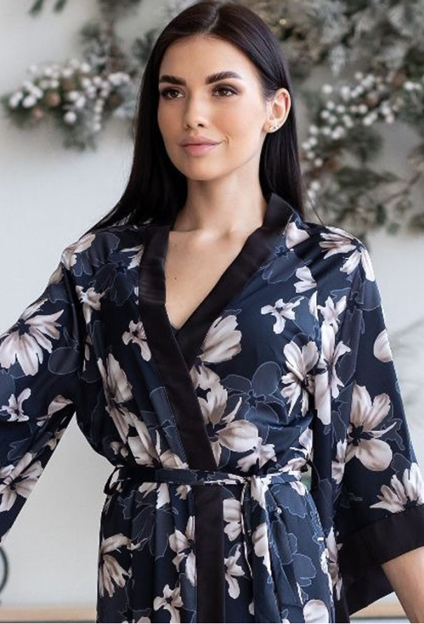 Халат женский шелковый MiaNaGreen Хг399 фото