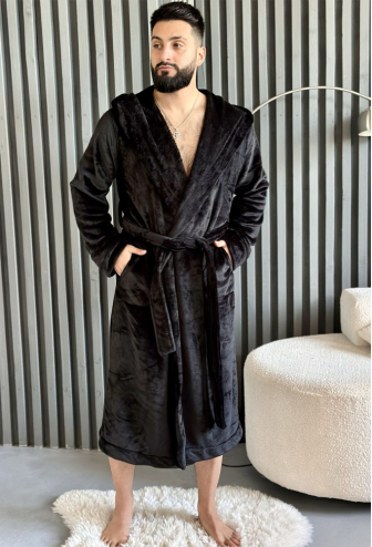 Халат мужской велсофт Black Diamond Cosy VELP10MZ