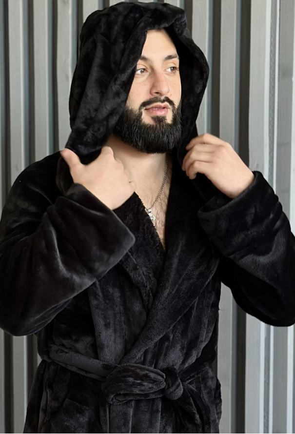 Халат мужской велсофт Black Diamond Cosy VELP10MZ фото