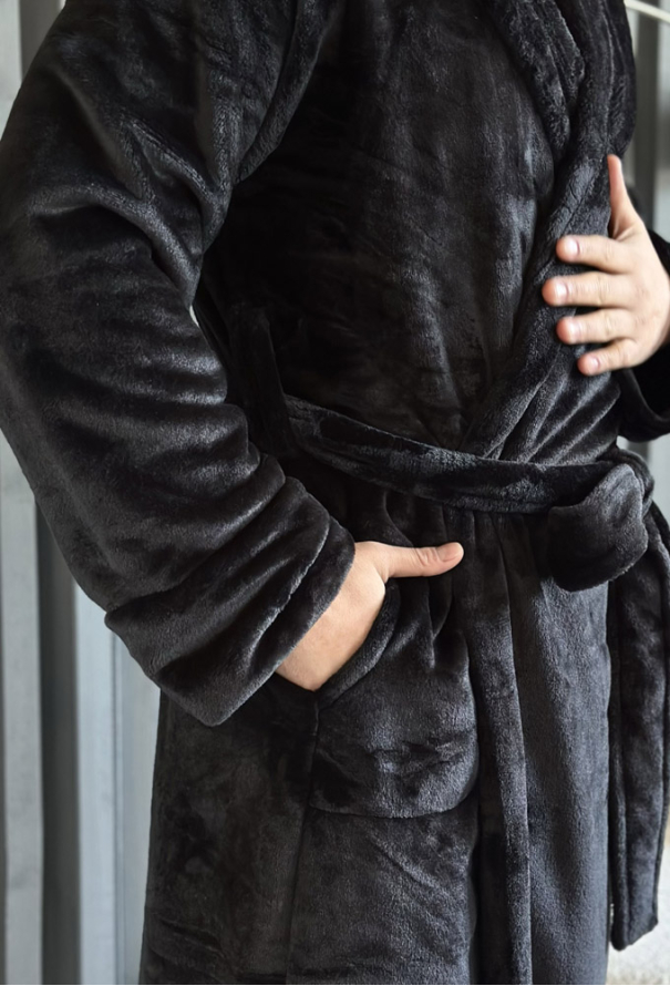 Халат мужской велсофт Black Diamond Cosy VELP10MZ фото