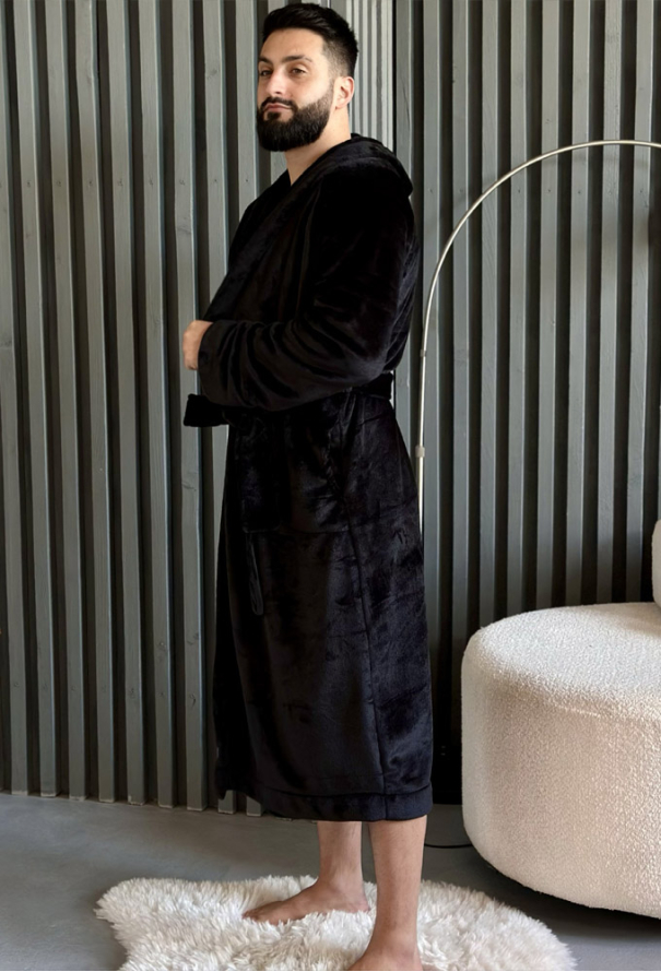 Халат мужской велсофт Black Diamond Cosy VELP10MZ фото