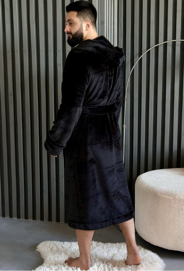 Халат мужской велсофт Black Diamond Cosy VELP10MZ фото