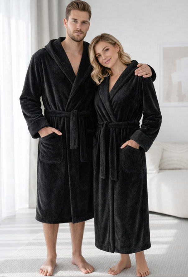 Халат чоловічий велсофт Black Diamond Cosy VELP10MZ фото