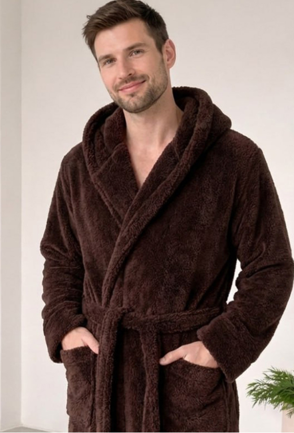 Халат мужской велсофт Cuddle Cosy VELC01MZ фото