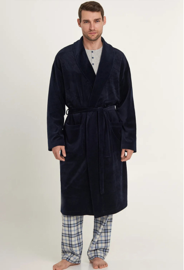 Халат чоловічий велюровий Mare Ellen MGV 204/01/01