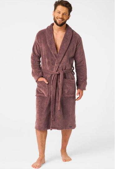 Халат чоловічий флісовий Key MGL 255 BR-4
