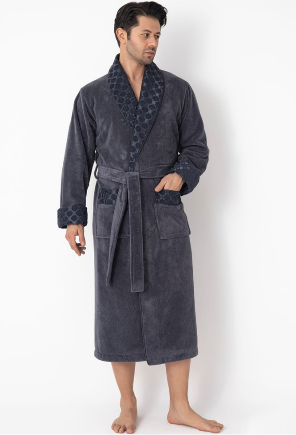 Халат чоловічий велюровий Nusa 15165AN фото